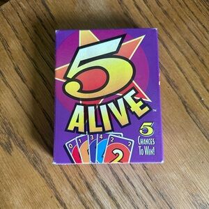Vintage 5 Alive Card Game